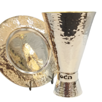 סט קידוש בורא Y כסף טהור