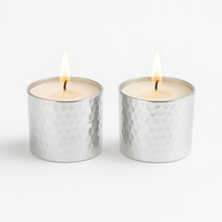 pure silver mini T-LIGHT candlesticks