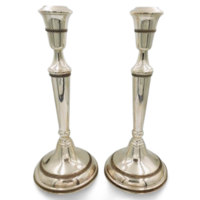 Pure silver traditional XL candlesticks