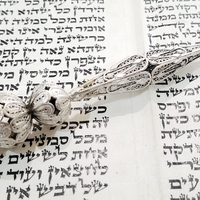 יד לקריאה בתורה מעוין S כסף טהור