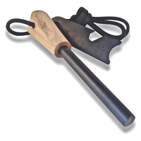 אבן אש עם ידית עץ BROSH KNIVES