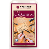 סט 11 חלקים לגילוף בנרתיק בד פלקסקאט-TOOLEDEN FLEXCUT SK107