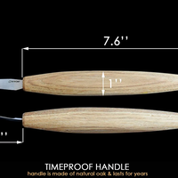 סכין גילוף מעוקלת רחבה יד שמאל, עם נדן עור BEAVERCRAFT SK4LS