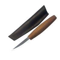 סכין גילוף ארוכה עם ידית אגוז BEAVERCRAFT C4X