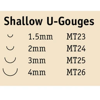 סט מפסלות גילוף מיקרו רדודות- TOOLEDEN FLEXCUT MT400