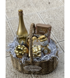 Ferrero Rocher case and Blue Nan in the basket