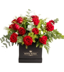 Romantic Flower Arrangement in a Box