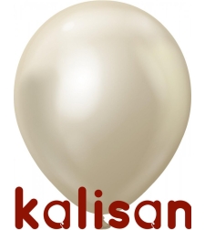 helium balloon - chrome - champagne