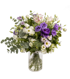 Bouquet of Blooming Lisianthus Flowers