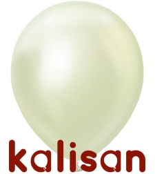 helium balloon - chrome - gold green