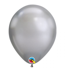 Helium balloon - chrome - silver