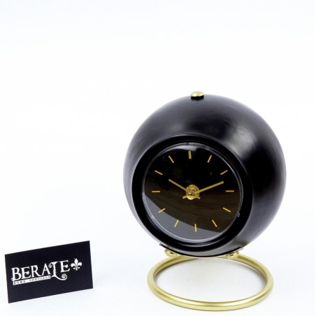שעון עגול ורגל עגולה- שחור 1632