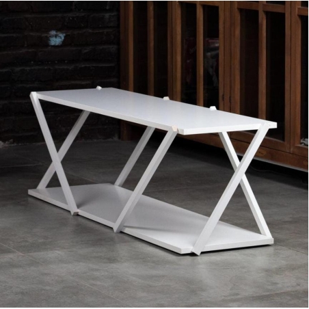 שולחן יחיד ארוך- צבע לבן 2#
