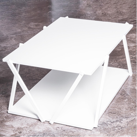 שולחן יחיד- צבע לבן 