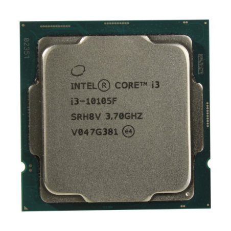 מעבד דור Intel Core i3-10105F Tray NO GPU up to 4.40 GHz 65W 10