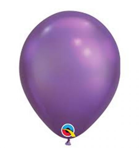 Helium balloon - chrome - purple