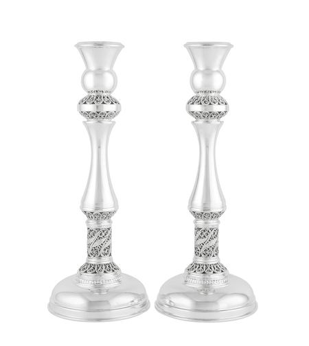 Popeye straight pure silver candlesticks