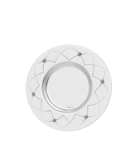 Kiddush Cup Plate X Flower Pure Silver