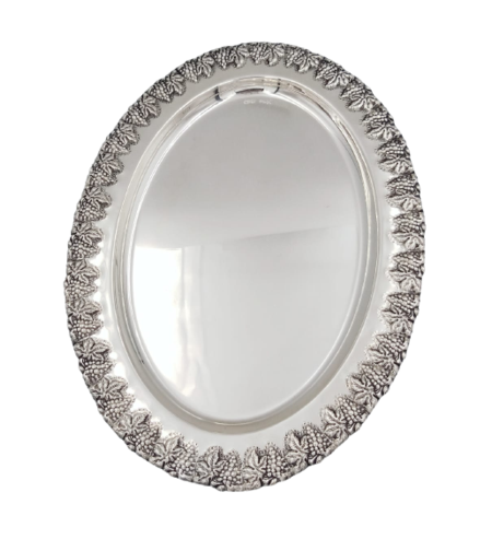 Pure silver Vine tray