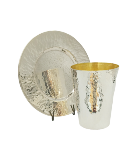 סט קידוש פטיש כסף טהור