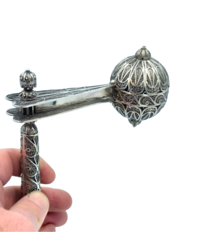 רעשן פיליגרן כסף טהור