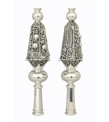 Pure silver pomegranates 