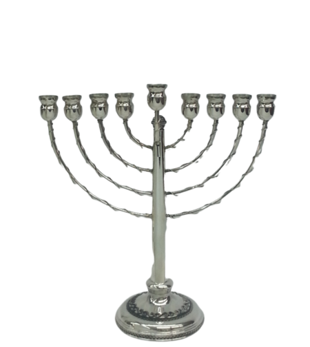 Pure silver class menorah