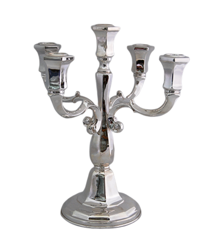 Pure silver Katz candelabra
