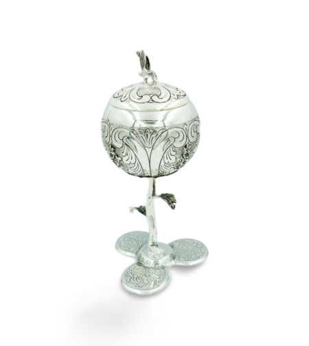 Kiddush Rosin cup decorated pure silver