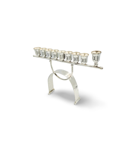 חנוכיה פנינה כסף טהור