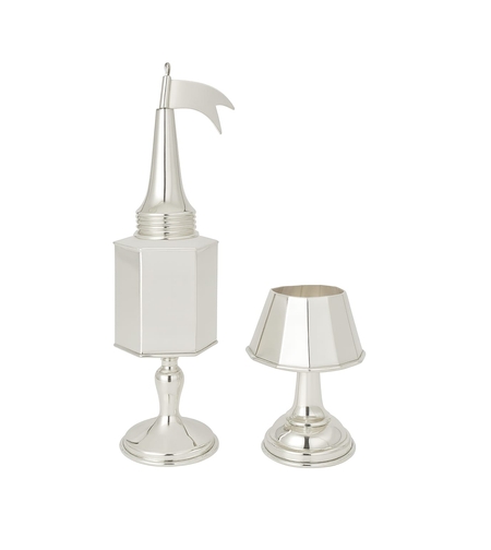 סט הבדלה משושה כסף טהור