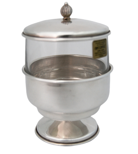 pure silver honey dish Italy