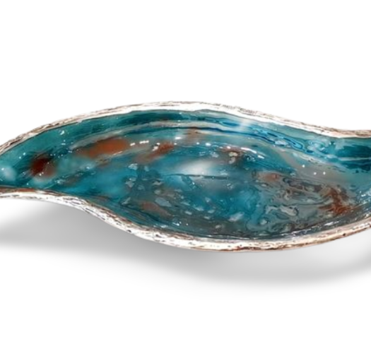 Roman glass wave pini tray