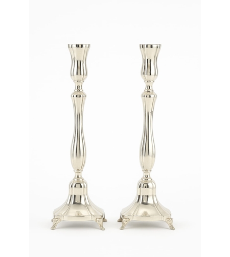pure silver QUEEN candlesticks