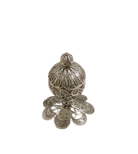 Round filigree Bsamim box