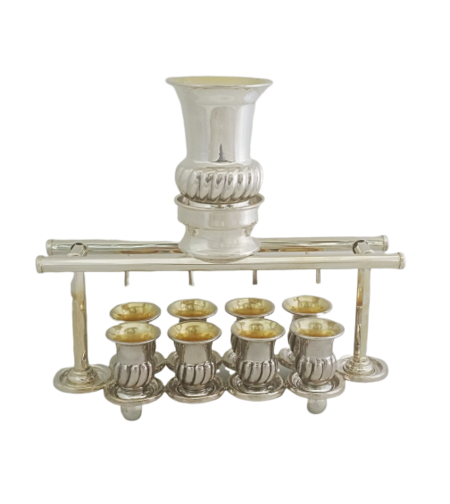 מחלק יין (משפך) מאורך כסף טהור