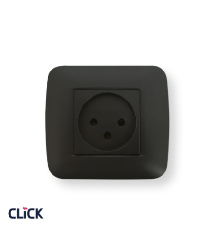 מפסק יחיד רחב CLICK לקופסא עגולה (55) מתח/זרם 230/16A בצבע לבן FETAYA