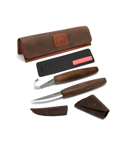 ערכת גילוף כפות בנרתיק עור BEAVERCRAFT S01X