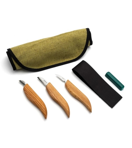 סט 3 סיכיני גילוף שבבי ואביזרים BEAVERCRAFT SO6