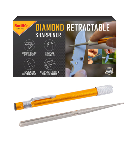משחיז יהלום רב שימושי  SMITH'S Diamond Retractable Sharpener