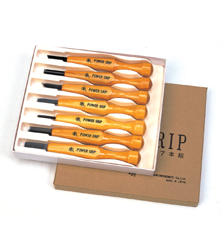 סט לגילוף 7 חלקים, יפן POWER GRIP