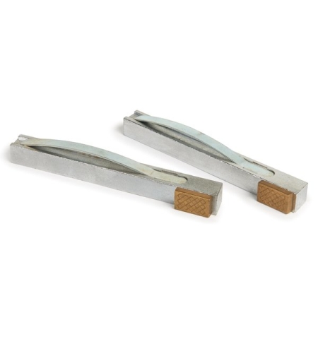 זוג מעצורי שולחן מרובעים, לחי מפליז