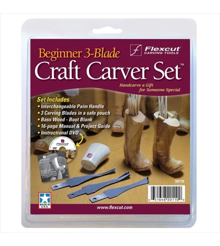 סט 3 מפסלות למתחיל פלקסקאט - TOOLEDEN FLEXCUT SK110