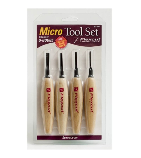 סט מפסלות גילוף מיקרו רדודות- TOOLEDEN FLEXCUT MT400