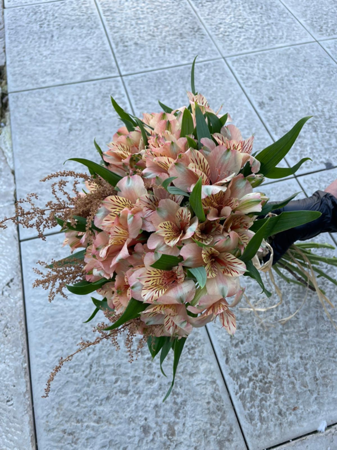 Maria's bridal bouquet