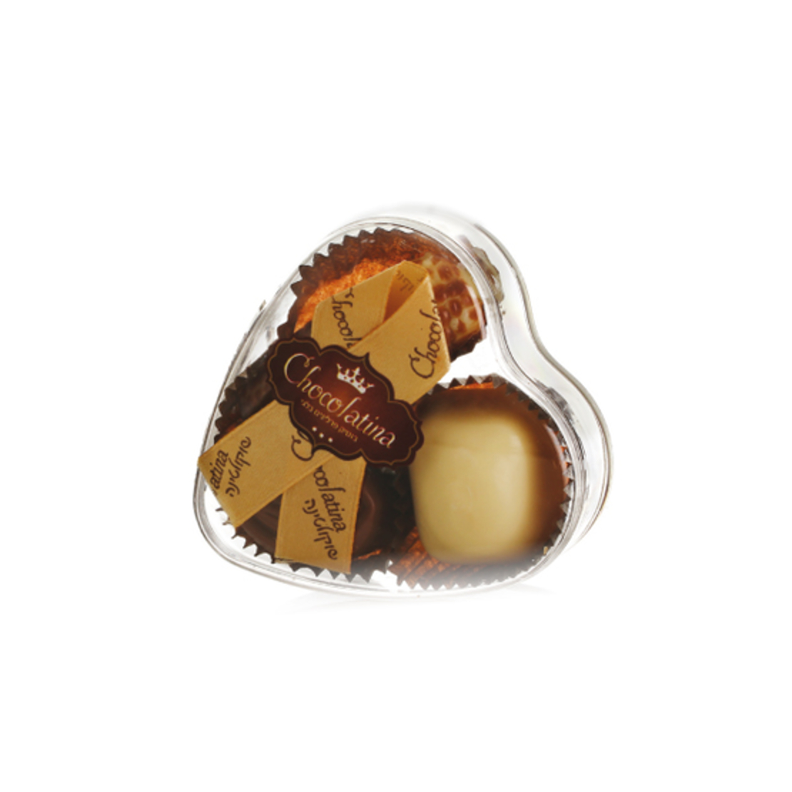 Chocolatetina - 3 pralines heart box | BADATZ