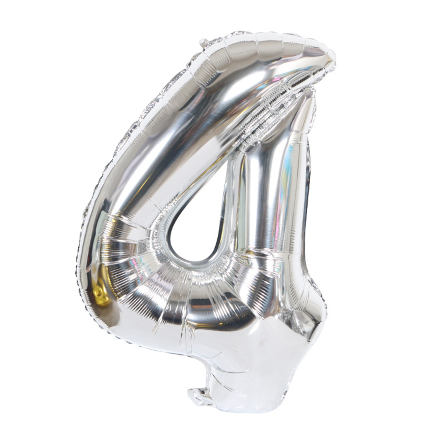 Digit Balloon - 4 - Silver