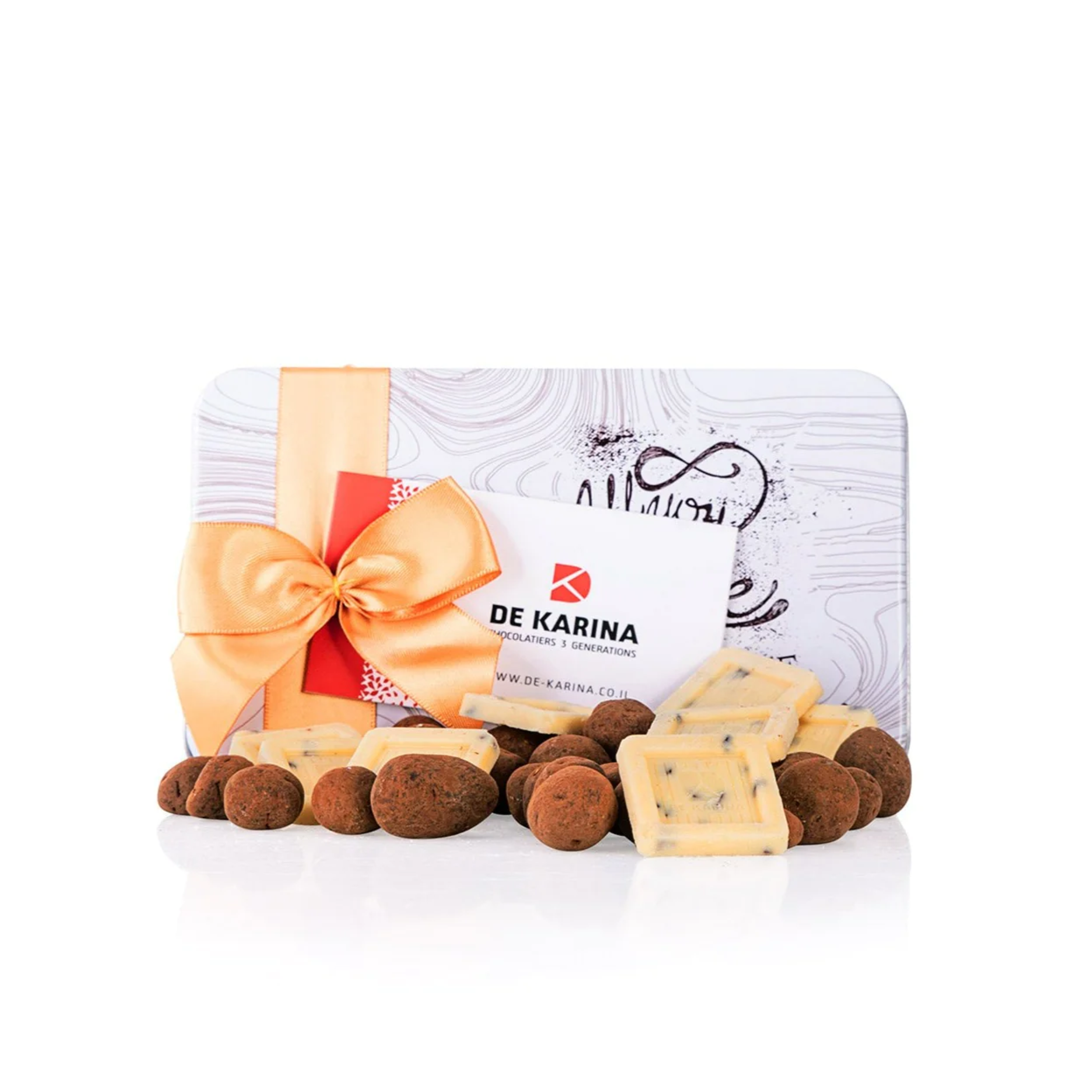 De Karina - Duet box combines 2 types of fine chocolates