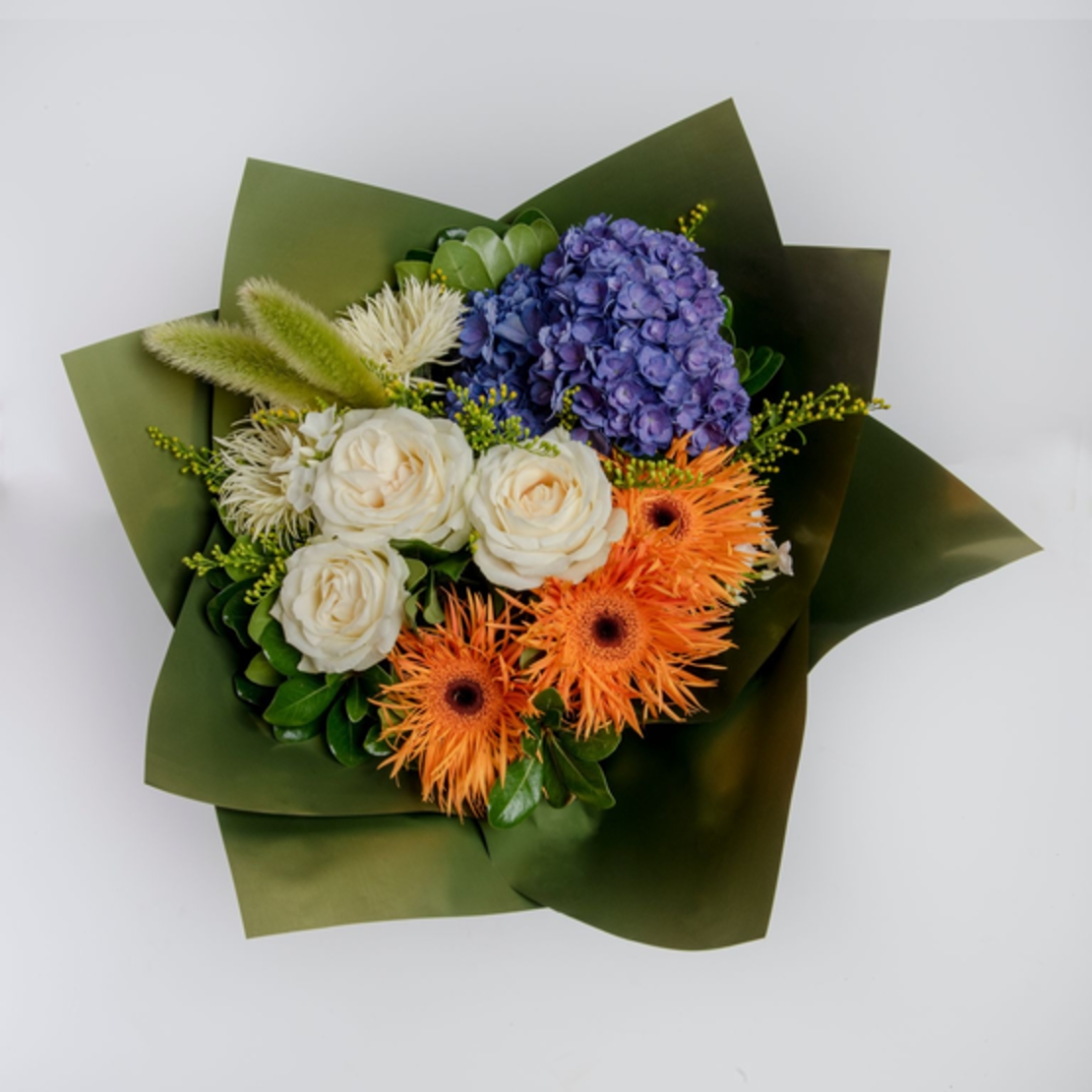 A bouquet of flowers in a European style