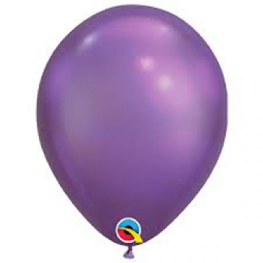 Helium balloon - chrome - purple